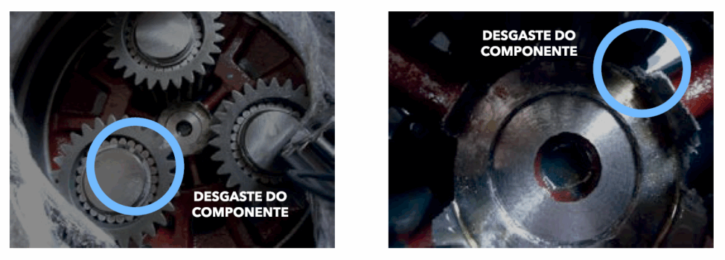 desgaste eixo dianteiro forwarder